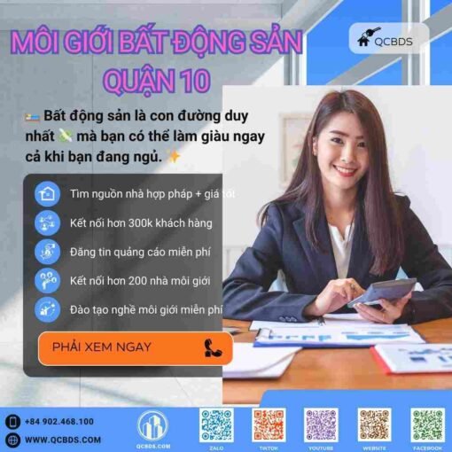 Môi giới bất động sản Quận 10