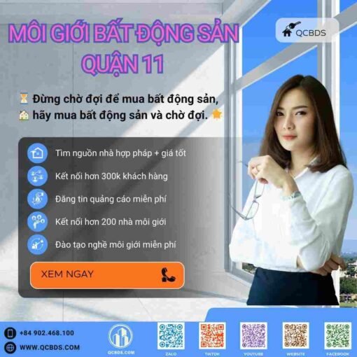 Môi giới bất động sản Quận 11