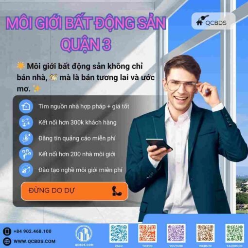 Môi giới bất động sản Quận 3