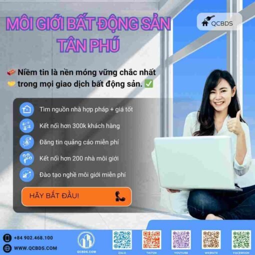 Môi giới bất động sản Quận Tân Phú