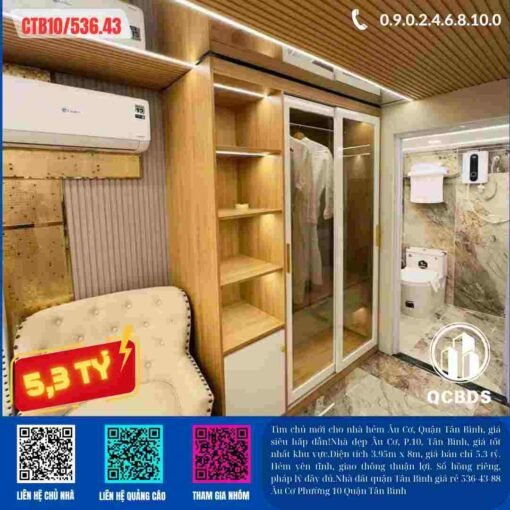nha so hong gia re 536 43 88 au co phuong 10 quan tan binh