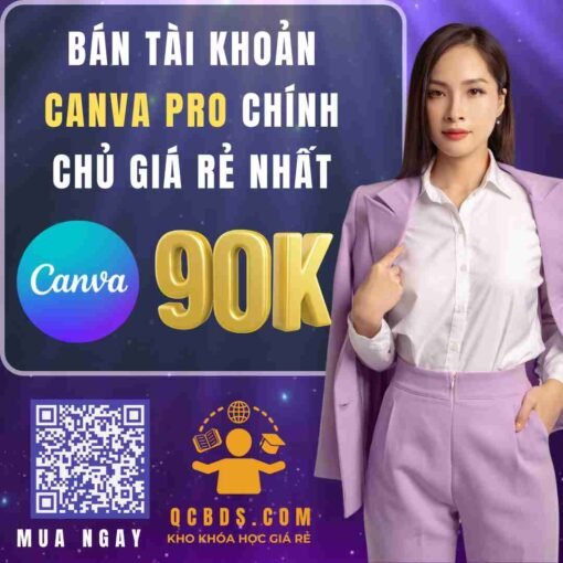 ban tai khoan canva pro gia re