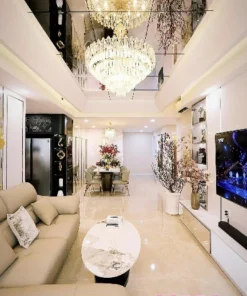 Không gian sống ngập tràn ánh sáng và gió trời tự nhiên khi mua bán căn hộ Sunrise City Quận 7 2 mặt thoáng tháp V1.