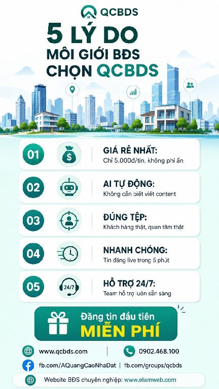 Đăng tin rao vặt bất động sản 525 ☎️ Giấy tờ nhà đất #QCBDS 💛💚 Trang web đăng tin bất động sản QCBDS 💥 Địa điểm môi giới bán nhà đất online dẫn đầu