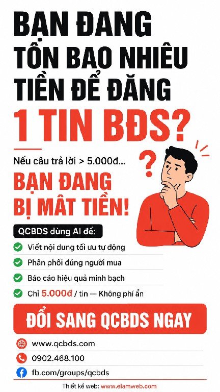 Đăng tin rao vặt bất động sản 524 🔆 Môi giới nhà đất #QCBDS 🔰 Môi giới nhà đất QCBDS 🌼 Dịch vụ tư vấn đăng bài mua bán bất động sản trên mạng tiên phong