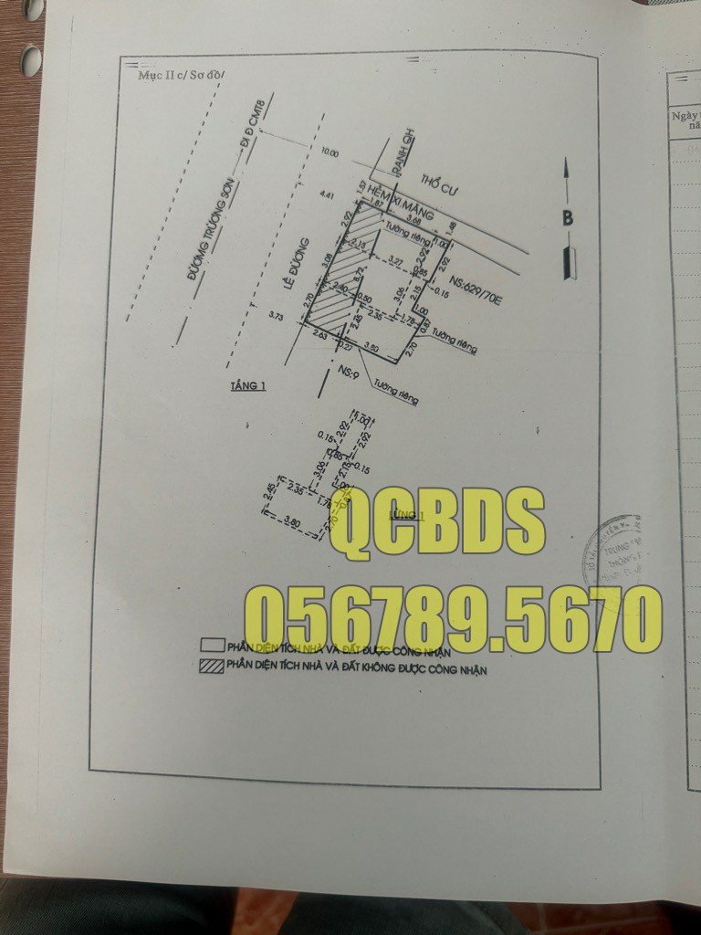 Bán nhà 75 Trường Sơn Quận 10 - 63 mét vuông 2 lầu 34 75 truong son phuong hoa hung quan 10.jpg