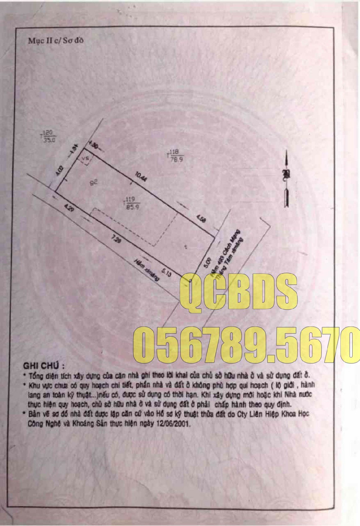 Bán nhà 493A/92 CMT8 Quận 10 - 86 mét vuông 8 lầu 50 hem 493a cmt8 cau thang bo thoat hiem.jpg