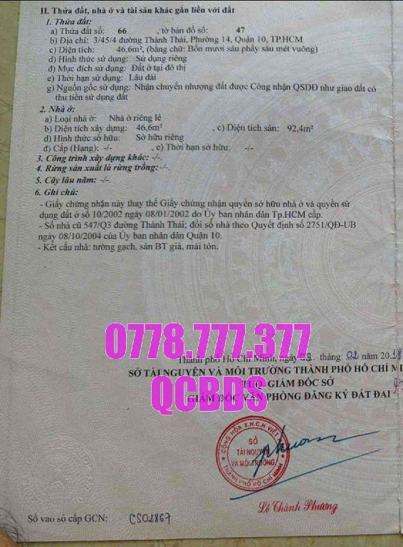 Bán nhà 3/71/48 Thành Thái Quận 10 51 Không gian sinh hoạt an ninh nha hem thong phuong dien hong quan 10 không bị góc chết hẻm cụt.