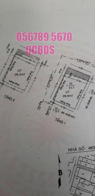 Bán nhà hẻm 463B/46D CMT8 Quận 10 - 34 mét vuông 2 lầu 22 463b 46d cmt8 mat thoang sau 2m.jpg