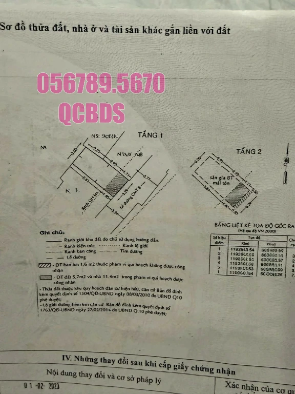 Bán nhà 521/4A CMT8 Quận 10 - 24 mét vuông 2 lầu 37 521 4a cmt8 so hong chinh chu.jpg