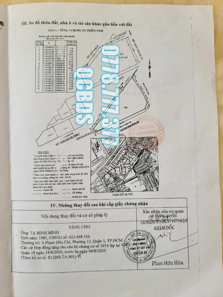 Bán căn hộ chung cư Thiên Nam 7A/162 Thành Thái Quận 10 - 120 mét vuông 70 7a 162 thanh thai phong ngu master.jpg e1791446876849