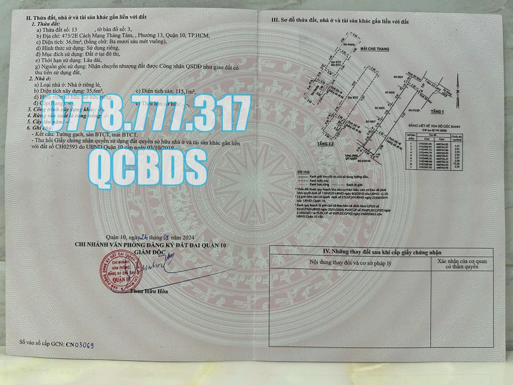 Bán nhà hẻm 475/2E CMT8 Quận 10 - 36 mét vuông 4 lầu 66 ban nha 475 2e cmt8 chieu sau 16m.jpg