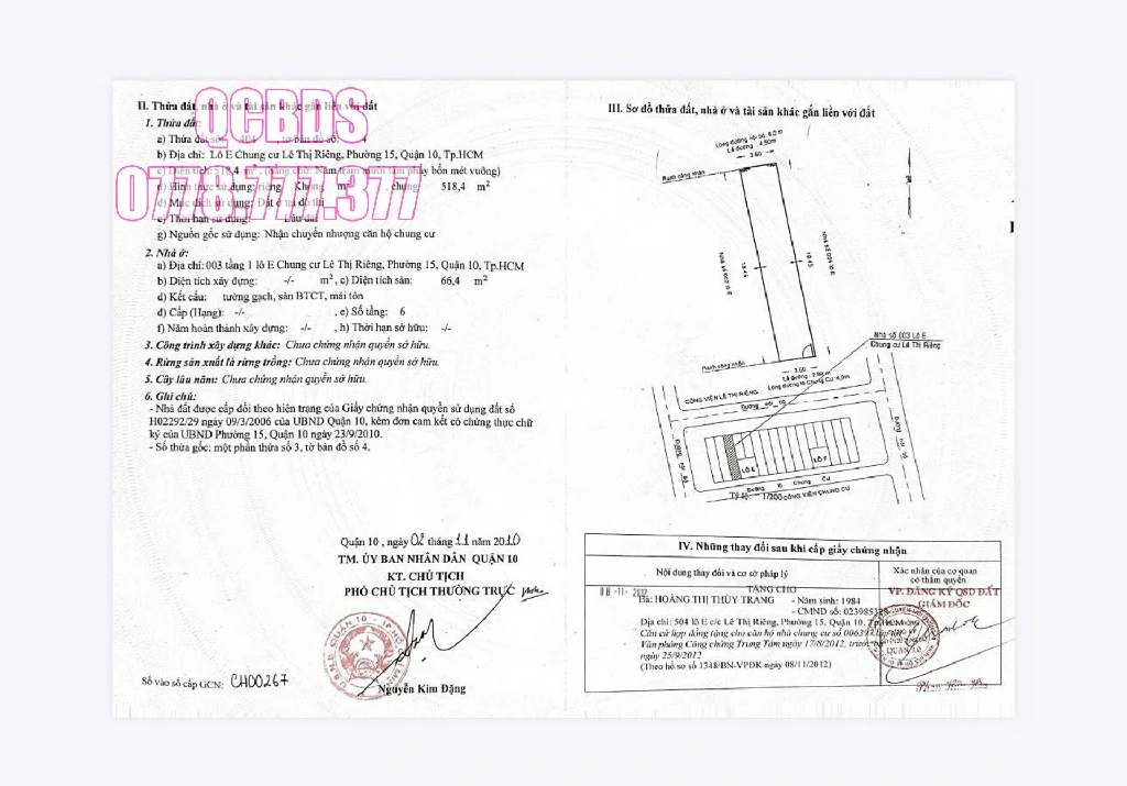 Bán căn hộ chung cư Lê Thị Riêng Quận 10 003 Tầng 1 Lô E - 66 mét vuông 2 lầu 73 chung cu le thi rieng lo e thoang hong 5m.jpg